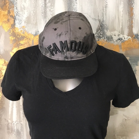 Famous Stars & Straps Other - FAMOUS Trucker Black & Grey Baseball Cap